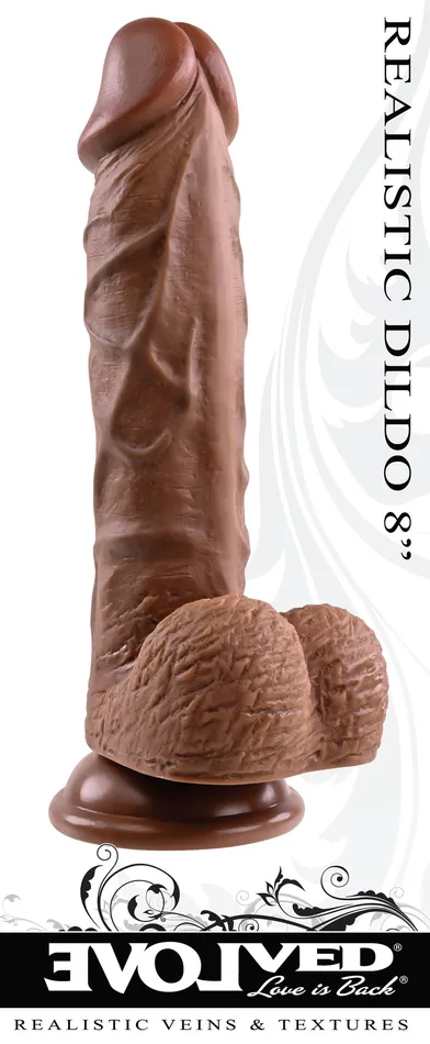 Evolved Novelties Dildos Realistic Dong 8 Dark Evolved Novelties Dildos Realistic Dong 8 Dark