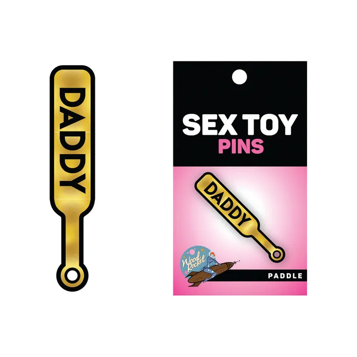 Wood Rocket Daddy Paddle Pin Wood Rocket Vibrators