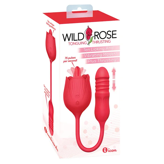 Vibrators ICON BRANDS Wild Rose Tongue Thrusting