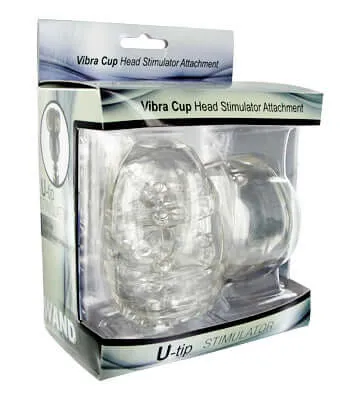 Wand Essentials Vibra Cup Head Simulator Attachment Elevate Your Pleasure with Intense Stimulation XR Brands Male Sex Toys