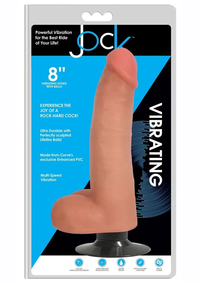 Jock Jock Vibrating Dildo with Balls Female Sex Toys