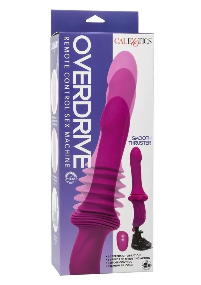 Overdrive Female Sex Toys Overdrive Remote Control Rechargeable Silicone Sex Machine Smooth Thruster