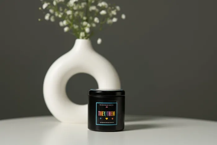 Dildos Gender Fluid Gender Fluid Candle Theythem 4 Oz Vanilla Bean