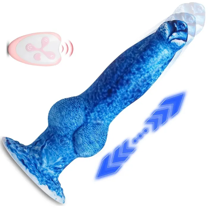 2 in 1 87in Thrusting Vibrating Silicone MonsterDildoApp Control Sohimi Female Sex Toys