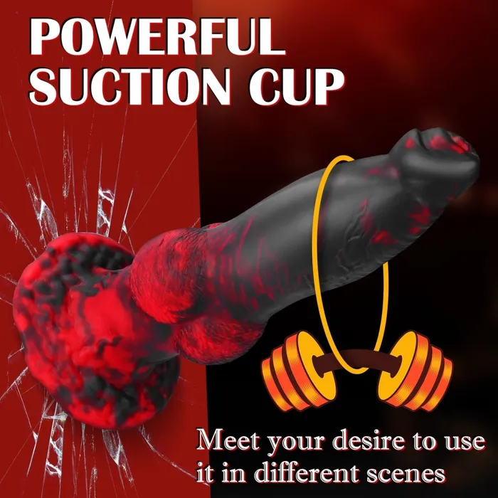 2 in 1 87in Thrusting Vibrating Silicone MonsterDildoApp Control Sohimi Female Sex Toys