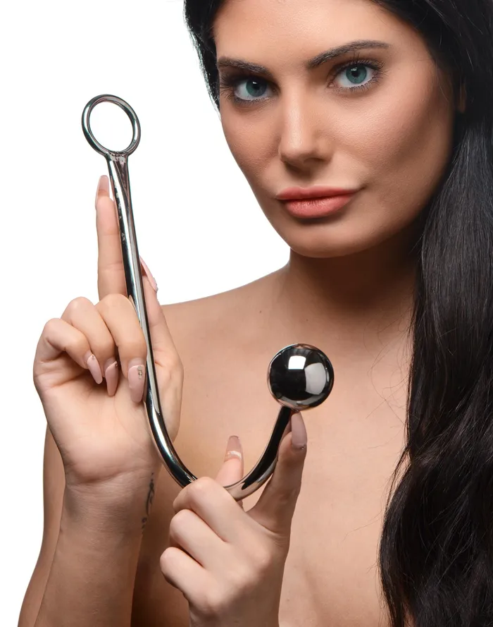 Anal XR Brands Hooked Stainless Steel Anal Hook