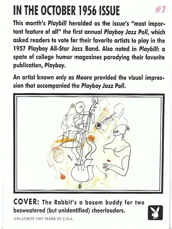Couples Playboy October Edition Cover Card 7 Dans Cards