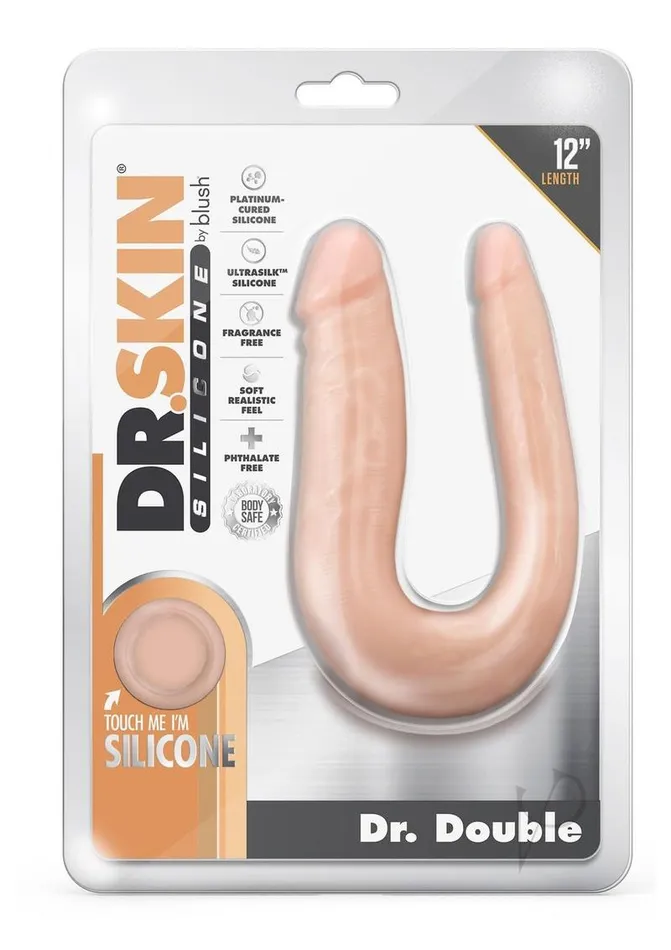 Dr Skin Dildos Dr Skin Silic Dr Double 12 Dong Vanilla