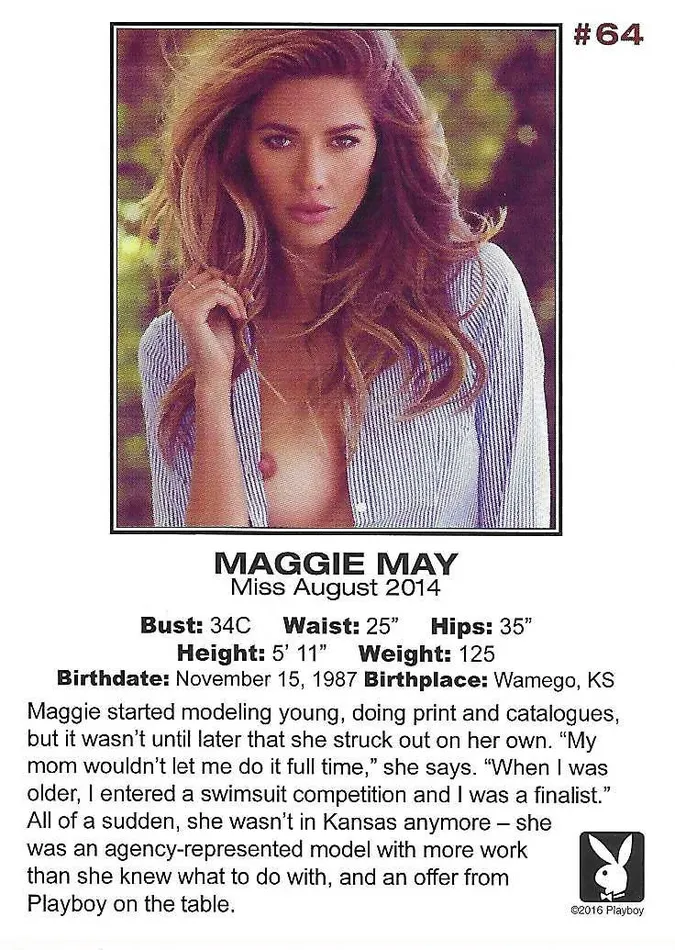 Greenthunderbirds Cards Playboy Centerfold Collector Cards 2011 Thru 2016 64 Maggie May Vibrators