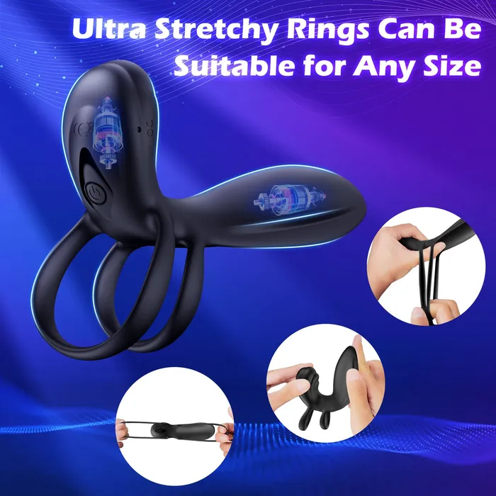 Couples Oronova Clitoral Cock Ring for Shared Pleasure