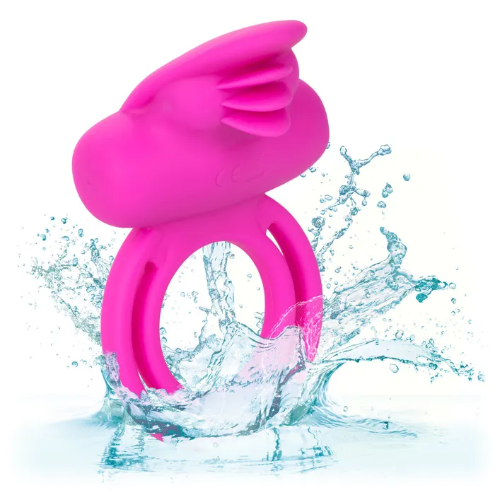 Female Sex Toys CalExotics Silicone Rechargeable Dual Clit Flicker Enhancer
