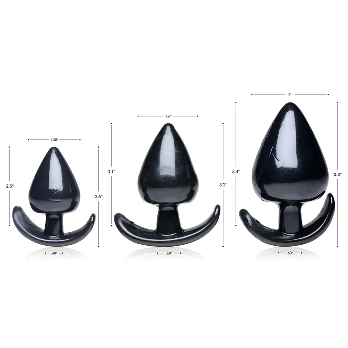 Triple Spades 3 Piece Anal Plug Set Master Series Anal